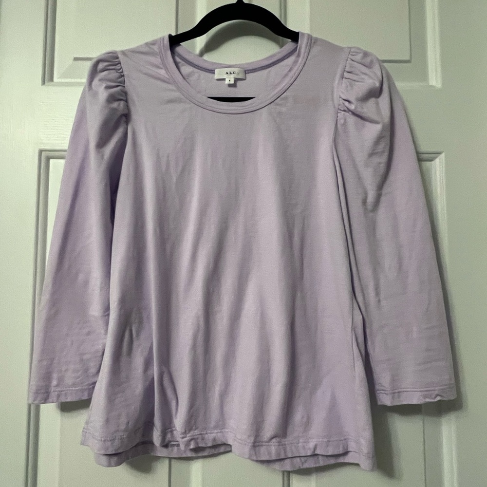 A.L.C. Lavender Long Sleeve Tee